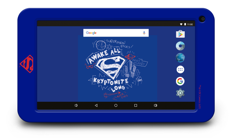 Tablet Superman front view